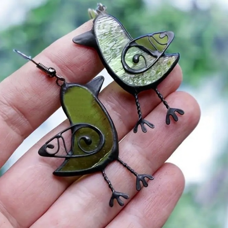 Women's Bohemian Bird Shaped Pendant Earrings